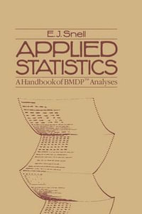 Applied Statistics : A Handbook of BMDP Analyses - David Cox