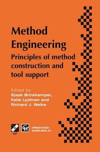 Method Engineering : Principles of method construction and tool support - Sjaak Brinkkemper