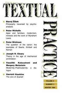 Textual Practice : Volume 6, Issue 3 - Terence Hawkes