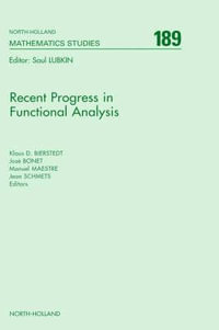 Recent Progress in Functional Analysis : Volume 189 - K. D. Bierstedt