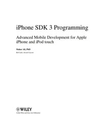 iPhone SDK 3 Programming : Advanced Mobile Development for Apple iPhone and iPod touch - Maher Ali