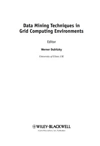 Data Mining Techniques in Grid Computing Environments - Werner Dubitzky