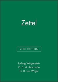 Zettel : Open University Set Books - Ludwig Wittgenstein