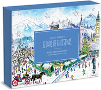 Michael Storrings: 12 Days of Christmas - Advent Puzzle Calendar : 12 Puzzle With 80-Pieces Each - Galison