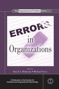 Errors in Organizations : SIOP Organizational Frontiers Series - David A. Hofmann