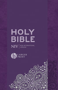 NIV Larger Print Personal Purple Soft-Tone Bible - New International Version