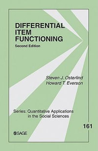 Differential Item Functioning : Quantitative Applications in the Social Sciences - Steven J. Osterlind