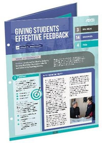 Giving Students Effective Feedback : Quick Reference Guide - Susan M. Brookhart