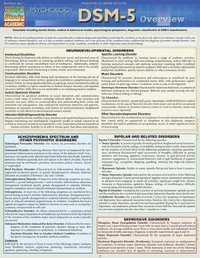 DSM-5 Overview : Quick Study Academic - Inc. BarCharts