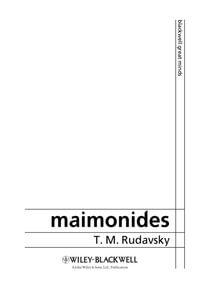 Maimonides - T. M. Rudavsky