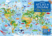 The World : Usborne Atlas and 300-Piece Jigsaw Puzzle - Sam Smith