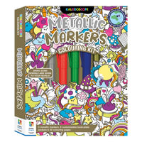 Kaleidoscope: Metallic Markers - Colouring Kit : Colouring Kit - Hinkler Pty Ltd
