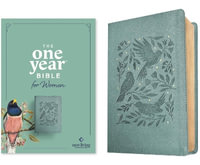 NLT The One Year Bible for Women, Birdsong Teal - Misty Arterburn