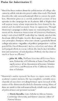 Indoctrination U : The Lefts War Against Academic Freedom - David Horowitz