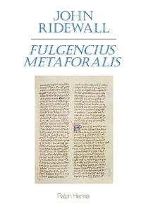 John Ridewall, Fulgentius Metaforalis : Exeter Medieval Texts and Studies - Ralph Hanna