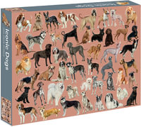 Iconic Dogs - Puzzle : 1000-Piece Jigsaw Puzzle - Marta Zafra