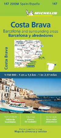 Barcelona y Alrededores Costa Brava - Zoom Map 147 : Map - Michelin