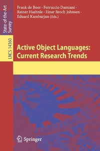 Active Object Languages : Current Research Trends - Eduard Kamburjan