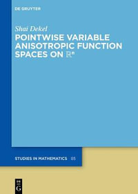Pointwise Variable Anisotropic Function Spaces on Rn : De Gruyter Studies in Mathematics - Shai Dekel