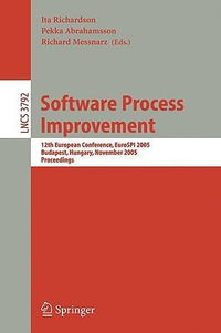 Software Process Improvement : 13th European Conference, EuroSpi 2006, Joensuu, Finland, October 11-13, 2006, Proceedings - Ita Richardson