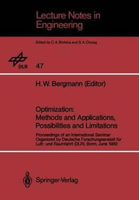 Optimization : Lecture Notes in Engineering - H.W. Bergmann