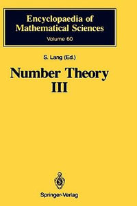 Number Theory III : Diophantine Geometry - Serge Lang