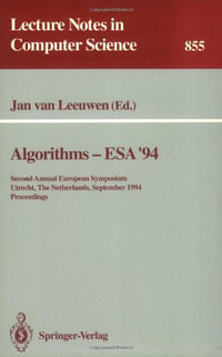 Lecture Notes in Computer Science : Second Annual European Symposium, Utrecht, The Netherlands, September 26 - 28, 1994. Proceedings - Jan van Leeuwen