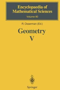 Geometry V : Minimal Surfaces - Robert Osserman