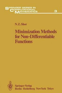 Minimization Methods for Non-Differentiable Functions : Springer Series in Computational Mathematics - N.Z. Shor