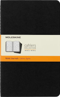 Moleskine Cahiers : Large Journals, Ruled - Black (Set of 3) : Soft Cover - Moleskine