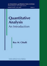 Quantitative Analysis : An Introduction - RoyM Chiulli