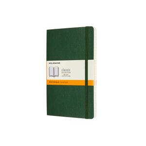Moleskine Classic : Large Notebook, Ruled, Myrtle Green : Soft Cover - Moleskine