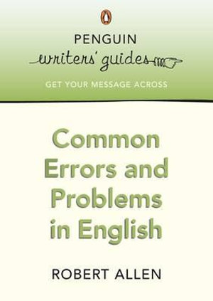 Common Errors And Problems In English - Robert Allen