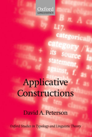 Applicative Constructions - David A. Peterson