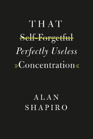 That Self-Forgetful Perfectly Useless Concentration - Alan Shapiro