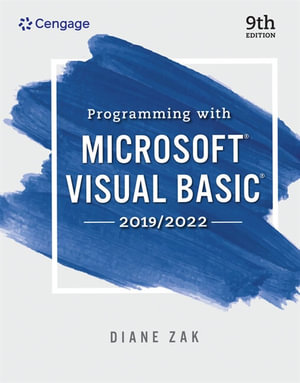 Programming With Microsoft Visual Basic 2019/2022 : Mindtap Course List - Diane Zak