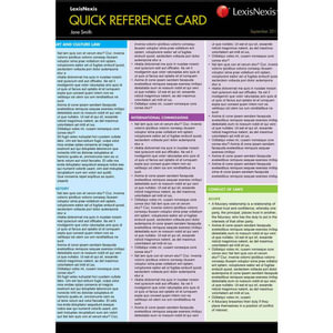 Quick Reference Card : Business Ethics, 2nd edition - B Mescher