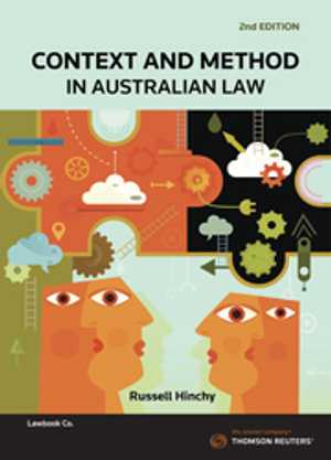 Context and Method in Australian Law, 2nd Edition by Russell 9780455245164 Booktopia