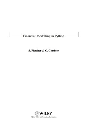 Financial Modelling in Python - Shayne Fletcher
