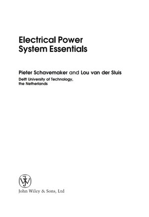 Electrical Power System Essentials - Pieter Schavemaker