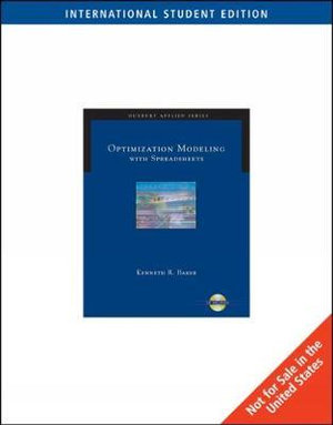 ISE-OPTIMIZATION MODELING WITHSPREADSHEETS - Kenneth Baker