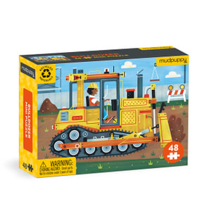 Bulldozer : 48-Piece Mini Jigsaw Puzzle - Galison Mudpuppy