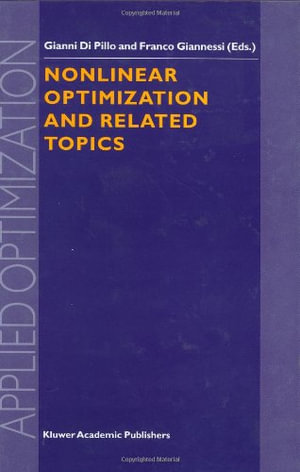 Applied Optimization : Applied Optimization - Gianni Pillo