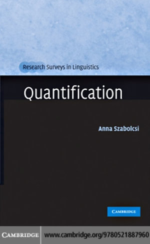 Quantification - Anna Szabolcsi