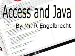 Java and Access - Renier Engelbrecht