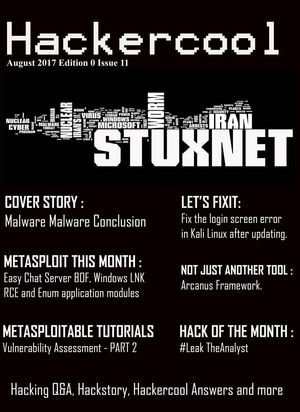 Hackercool Aug 2017 : 0, #11 - kalyan chinta