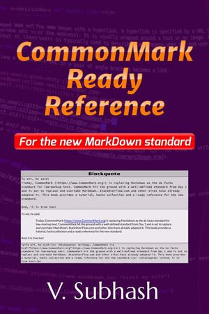 CommonMark Ready Reference - V. Subhash