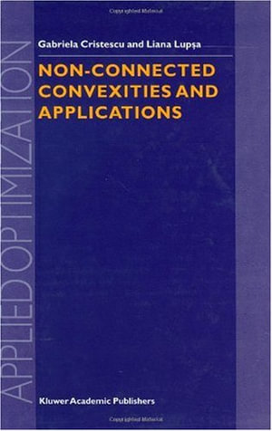 Applied Optimization : APPLIED OPTIMIZATION - G. Cristescu