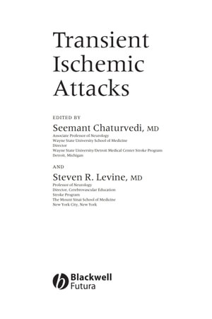 Transient Ischemic Attacks - MD Seemant Chaturvedi