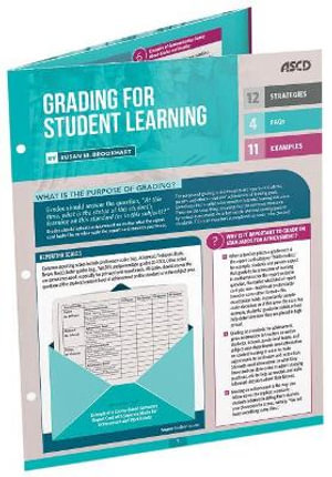 Grading for Student Learning (Quick Reference Guide) : Quick Reference Guide - Susan M. Brookhart
